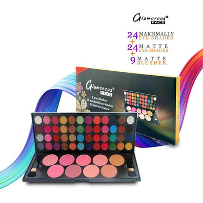 Glamorous Face 24+24+9 Matte, Velvet Eyeshade & Blushon Kit