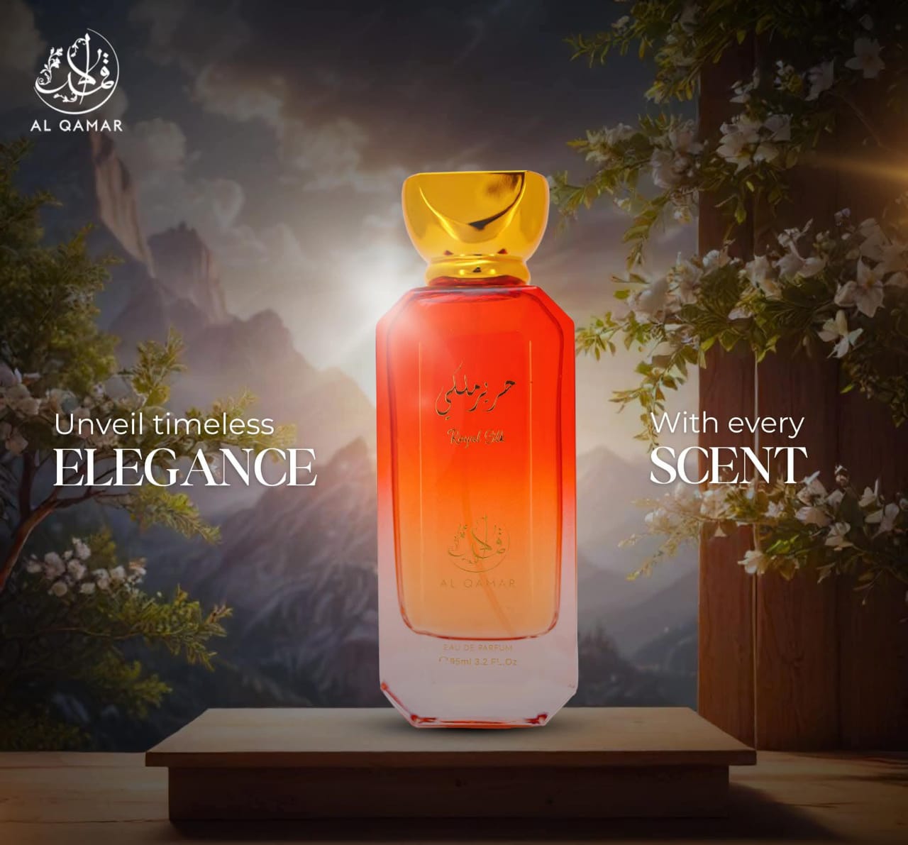 Al Qamar Royal Silk Eau De Parfum 95ml – Long Lasting Luxury Soft Elegant Fragrance for Men & Women