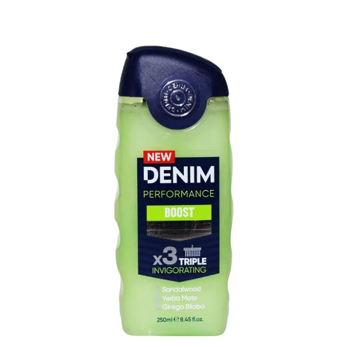 Denim Performance Boost Body and Face Wash X 3 Triple Invigorating 250 ml