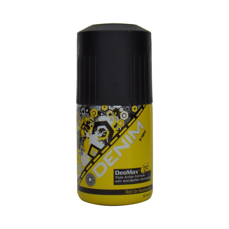 Denim Vibe Deo Roll-On Deodorant 50ml Long-Lasting Freshness & Odor Protection
