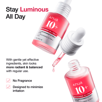 Anua Niacinamide 10% + TXA 4% Serum 30 ml Brightening Care & Dark Spot Correction (K Beauty)
