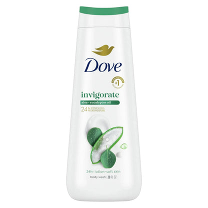 Dove - Invigorating Aloe & Eucalyptus Oil Body Wash 20 fl oz-591ml