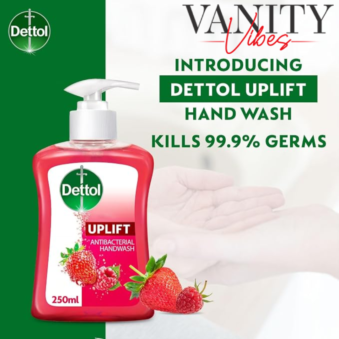 Dettol Uplift Liquid Hand Wash 250ml - Anti-Bacterial Daily Hand Cleaner