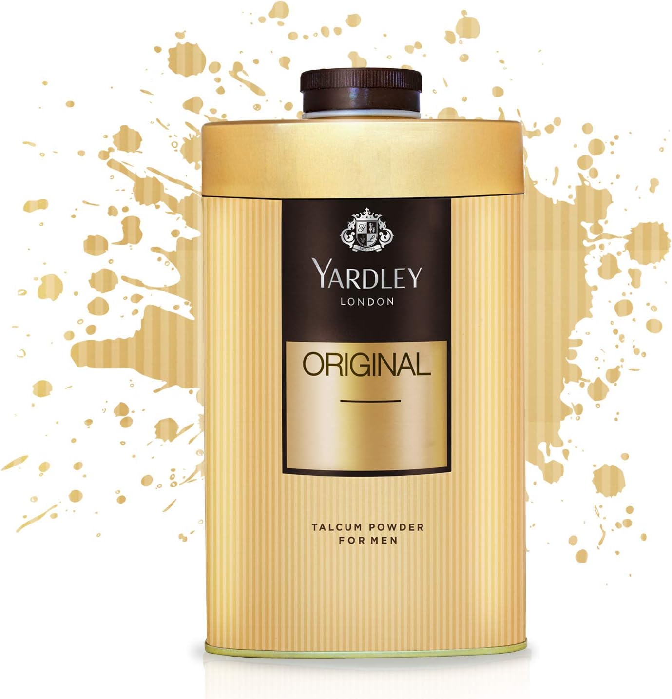 Yardley London Original Talcum Powder for Men 150g - Classic Deodorising Body Powder for Long Lasting Fresh Fragrance, Sweat 