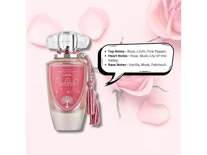 Lattafa Mohra Silky Rose EDP for Women 100ml