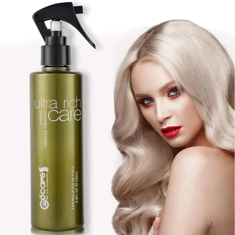 GOCARE Vitamin Repair Heat Protection Hair Spray Natural Formula 250ml (Damage Repair & Styling Care)