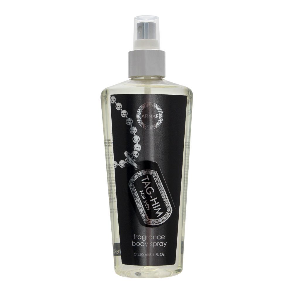 Armaf Tag Him For Men Intense Fragrance Body Mist 250ml – Long Lasting Bold Masculine Perfume Spray