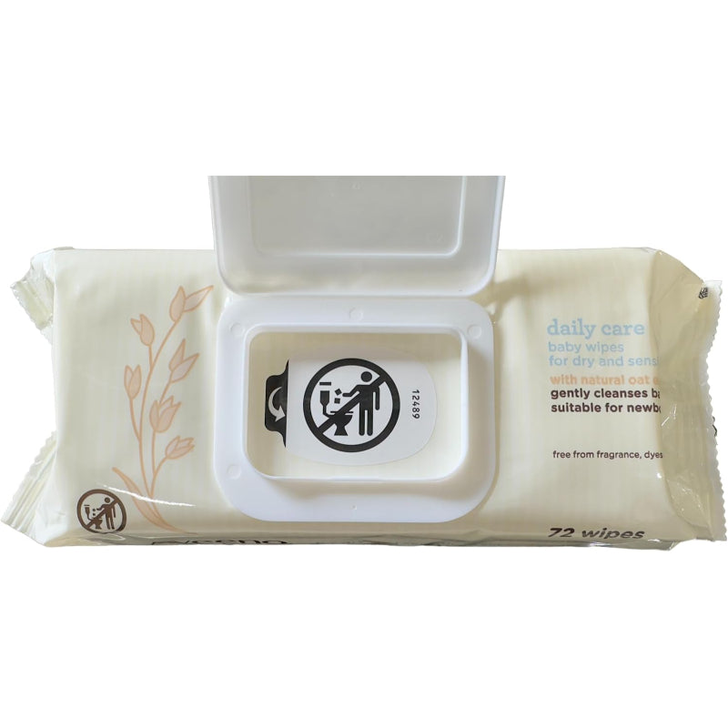 Aveeno Daily Care Face And Body Baby Wipes 72 wipes