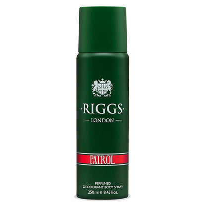Riggs London Patrol Perfumed Deodorant Body Spray 250ml Long-Lasting Fresh & Masculine Fragrance