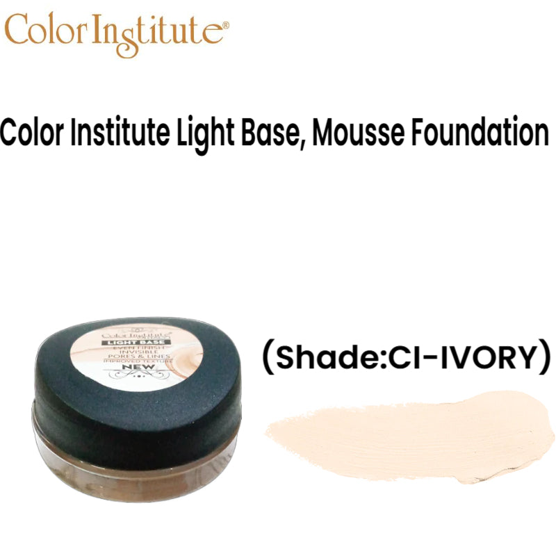 Color Institute Light Base, Mousse Foundation (Shade:CI-IVORY)