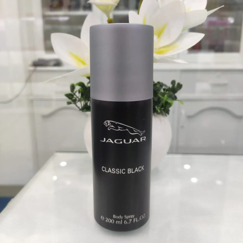 Jaguar for Men Classic Black Body Spray 200ml Long-Lasting Fresh & Masculine Fragrance