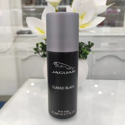 Jaguar for Men Classic Black Body Spray 200ml Long-Lasting Fresh & Masculine Fragrance