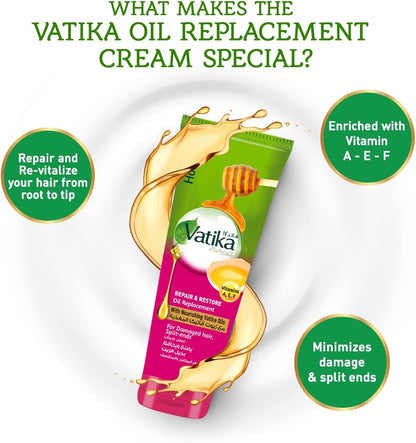 Vatika Naturals Honey & Egg Repair & Restore Oil Replacement 200ml
