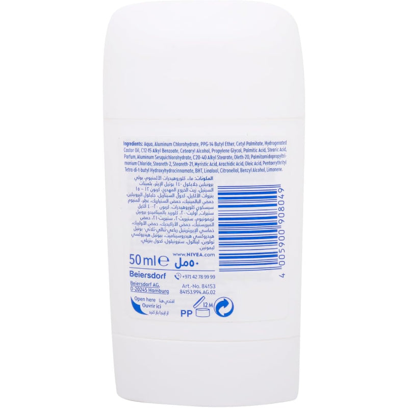 Nivea Black & White Invisible Clear Anti-Perspirant Stick 50ml