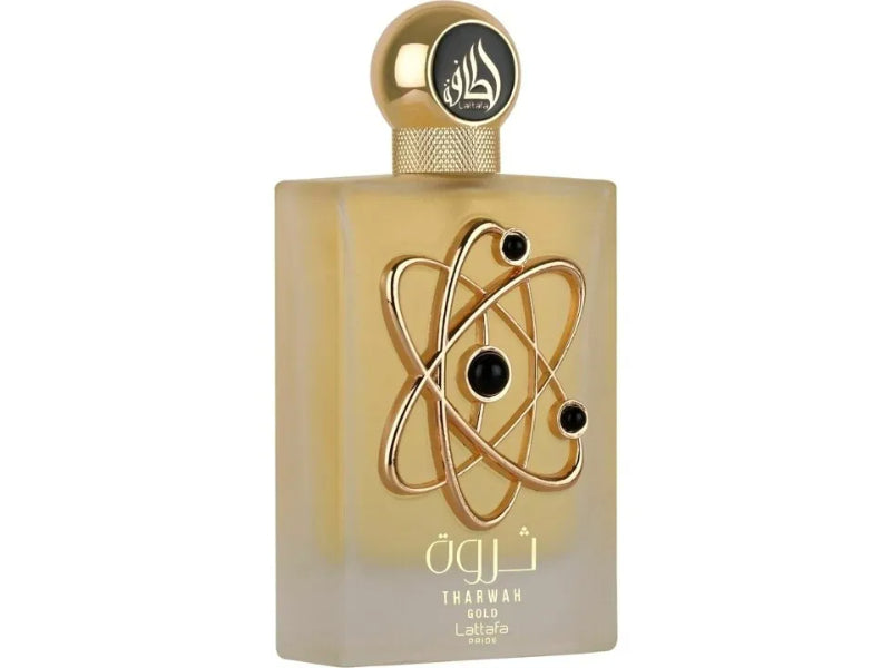 Lattafa Tharwah Gold Eau de Parfum 100ml - Long Lasting Original Luxury Unisex Fragrance for Men & Women