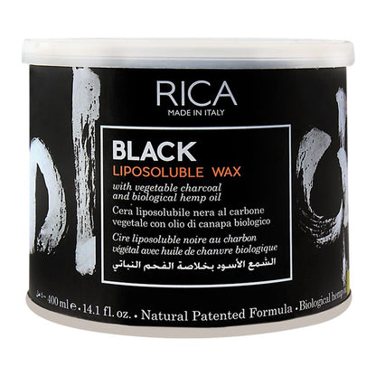 RICA Black Lipsoluble Wax For All Skin Type 400ml