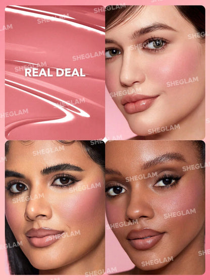 She Glam Sheglam Color Bloom Liquid Blush in Shade Real Deal 5.2 ml Natural Flush & Long-Lasting Glow