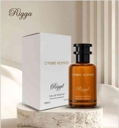 Rigga Ombre Nomate Eau De Parfum 100ml – Long Lasting Deep Woody Spicy Oriental Fragrance Perfume for Men Strong Luxury Night