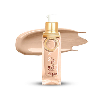 Aqua Color 24H Last Full Coverage Foundation 25ml (Shade:01)