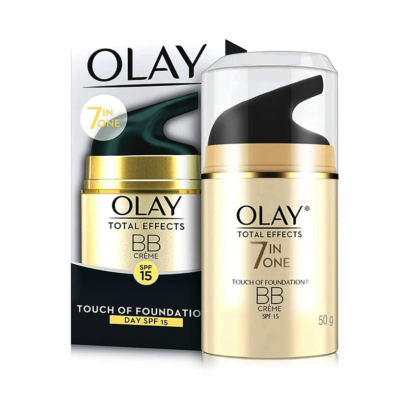 Olay Total Effects 7-in-1 Touch of Foundation BB Creme SPF15 50g - Anti-Aging & Lightweight Coverage