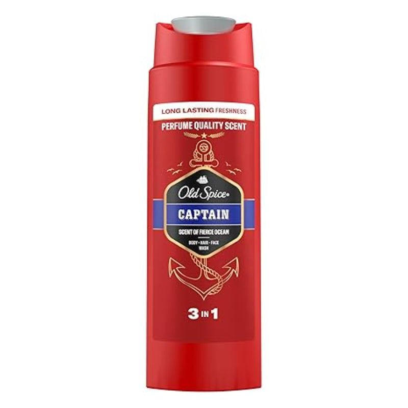 Old Spice Captain 3-In-1 Hair / Body / Face Wash 400ml