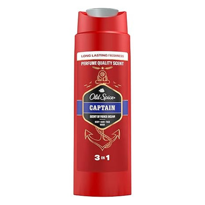 Old Spice Captain 3-In-1 Hair / Body / Face Wash 400ml