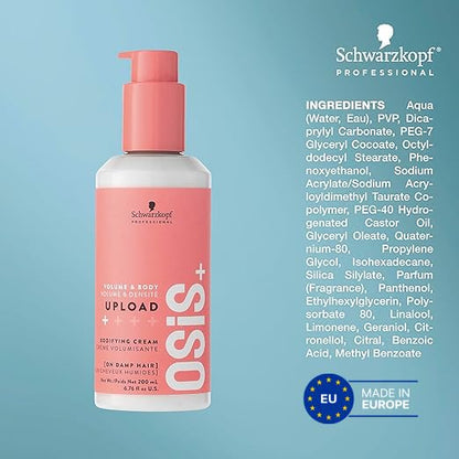Schwarzkopf Professional Osis+ Upload Bodifying Hair Cream 200ml Volumizing & Lightweight Styling