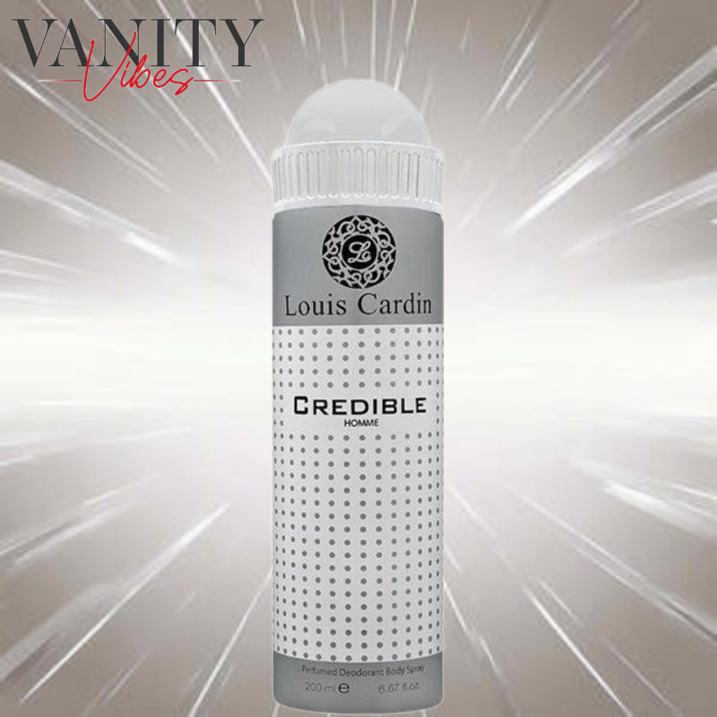 Credible Homme by Louis Cardin Perfumed Deodorant Body Spray for Men 200ml