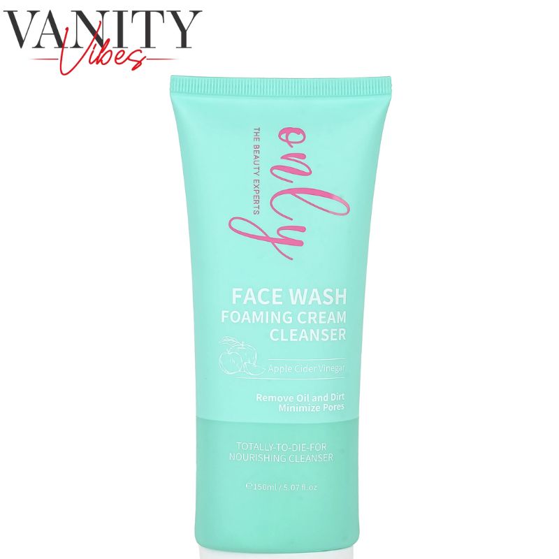 Only The Beauty Experts Face Wash Foaming Cream Cleanser with Apple Cider Vinegar 150ml Deep Cleansing & Clarifying