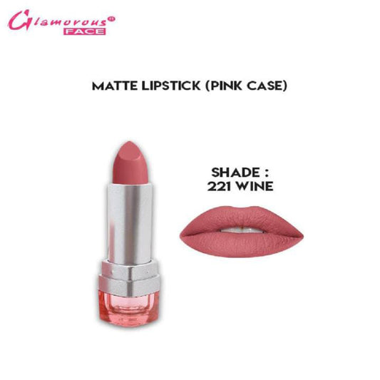 Glamorous Face Matte Lipstick Vitamin E & Aloe Vera Extracts (shade 221) (Wine)