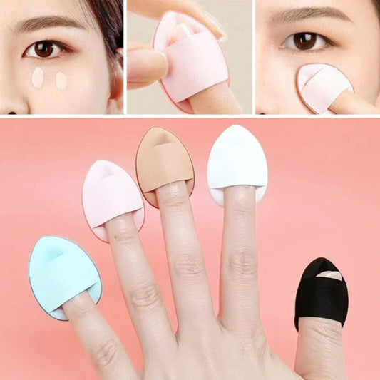 Only Finger Air Cushion Beauty Blender Puff #08 Set of 4 - Soft Makeup Sponge Puffs for Smooth Foundation Application, Flawle