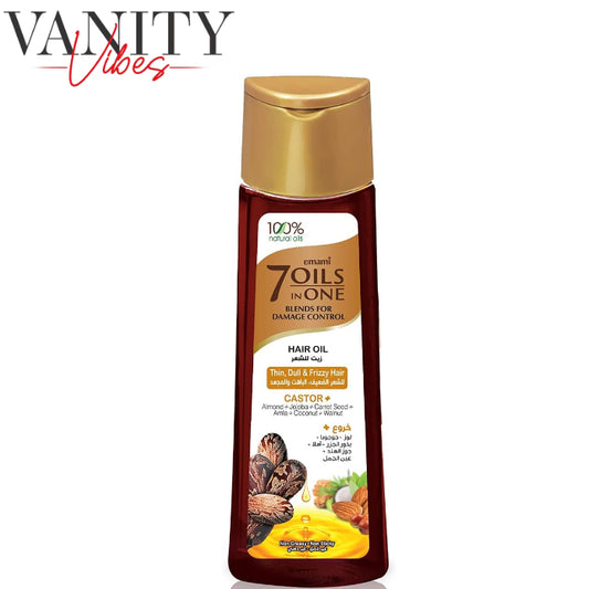 Emami 7IN1 BLENDS FOR DAMAGE CONTROL HAIR OIL 200ML (CASTOR)