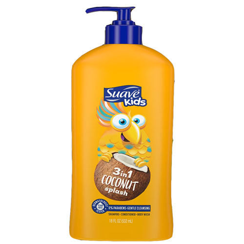Suave Kids 3 in 1 Coconut Splash Shampoo + Conditioner + Body Wash 532ml