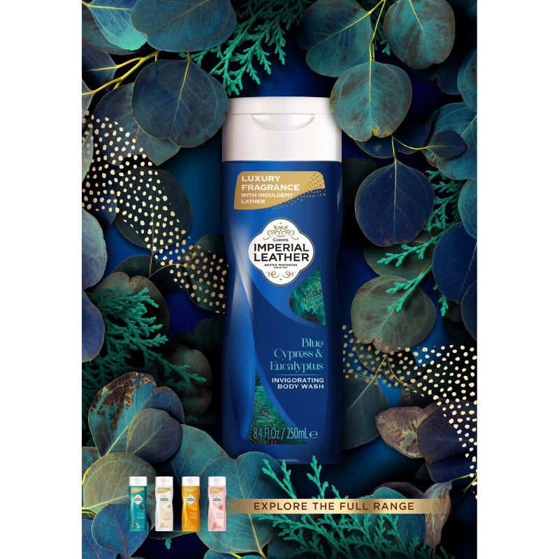 Imperial Leather Blue Cypress and Eucalyptus Invigorating Body Wash 250ml