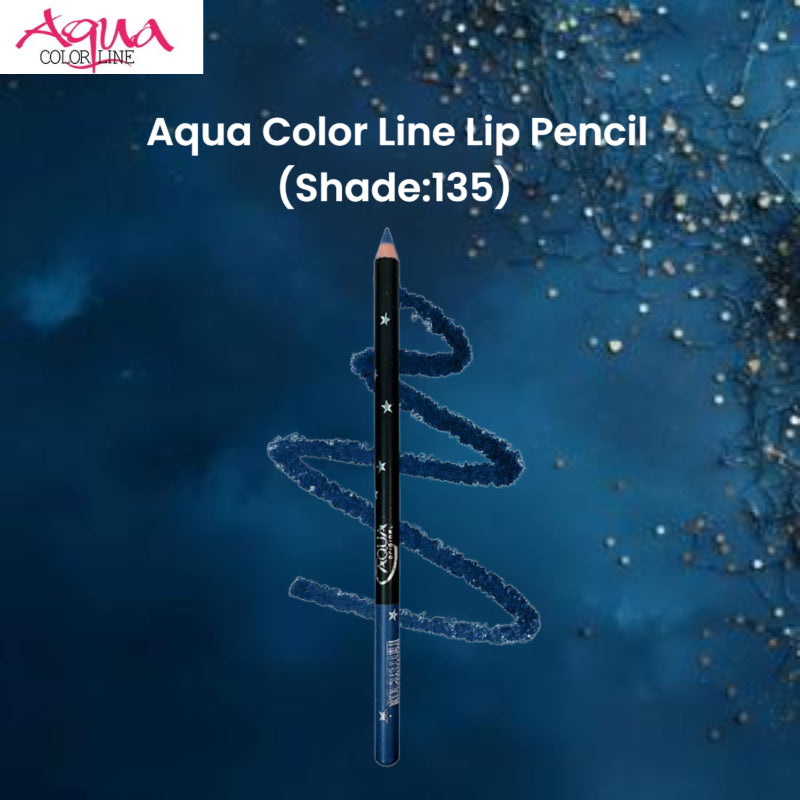Aqua Color Line Lip Pencil (Shade:135)