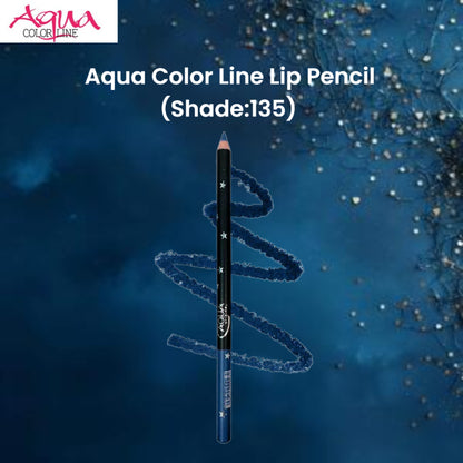 Aqua Color Line Lip Pencil (Shade:135)