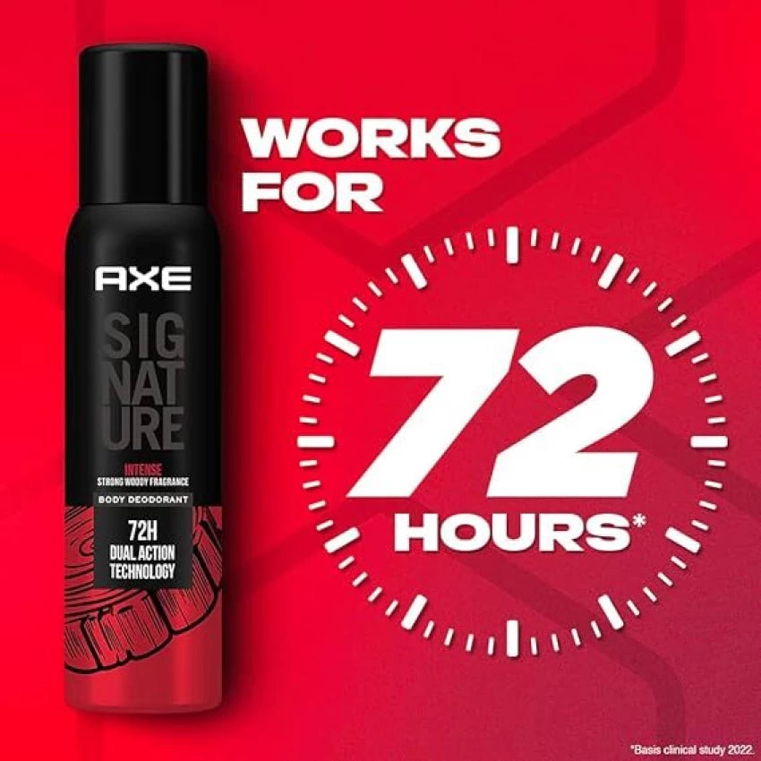 Axe Signature Intense Strong Woody Fragarance 72 Hour Body Deodorant 122ml