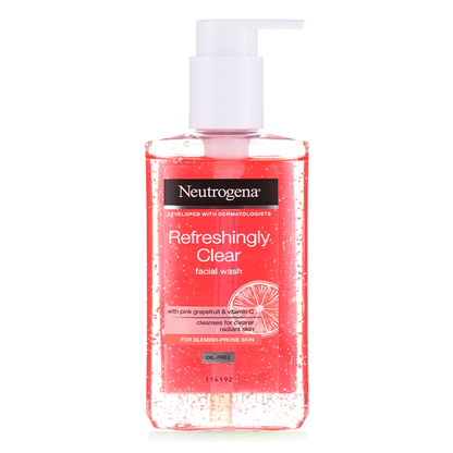 Neutrogena Refreshingly Clear Facial Wash With Pink Grapefruit & Vitamin C, 200ml
