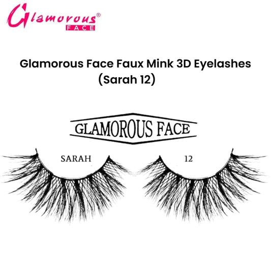 Glamorous Face Faux Mink 3D Eyelashes (SARAH 12)