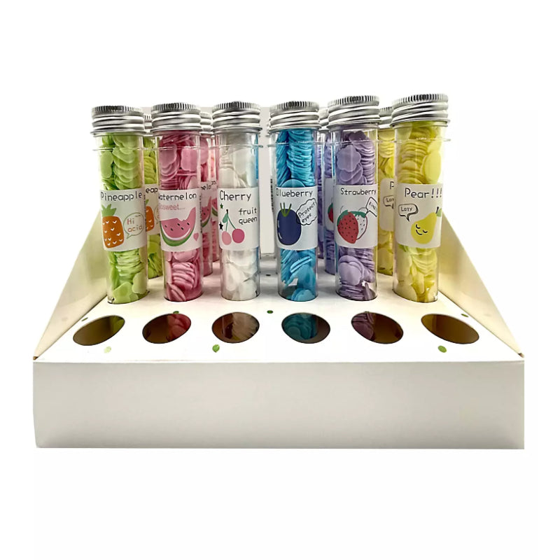 Wink Colorful Paper Craft Fruits Series Travel Soap Slice 24 Pieces (Box of 6 Flavours) – Portable Disposable Hand Wash Soap 