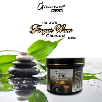 Glamorous Face Finger Wax 150 gm (Charcoal)