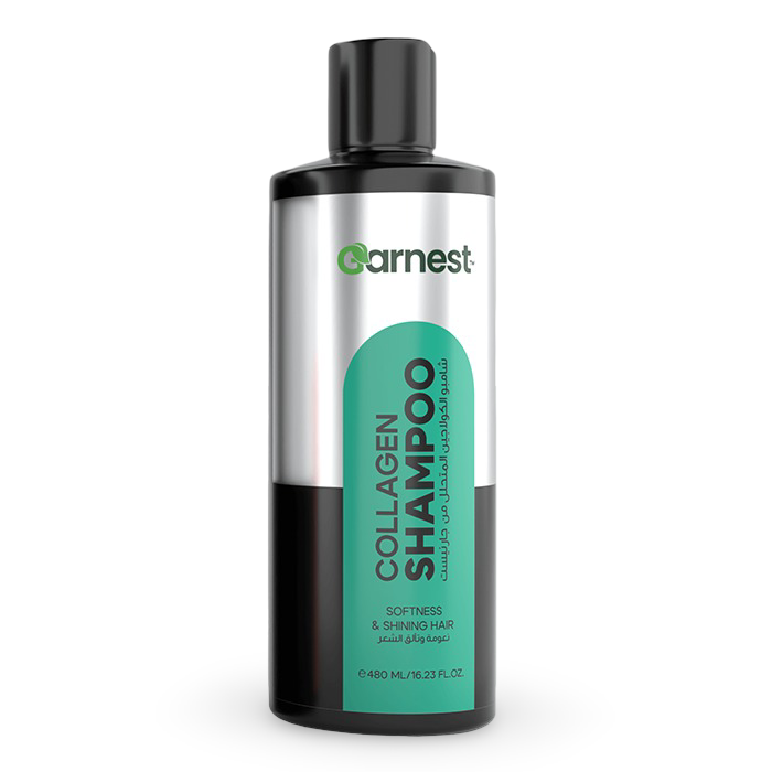 Garnest Collagen Shampoo Softness & Shining Hair 480ml – Nourishing Hair Care for Smooth, Silky & Healthy Shine