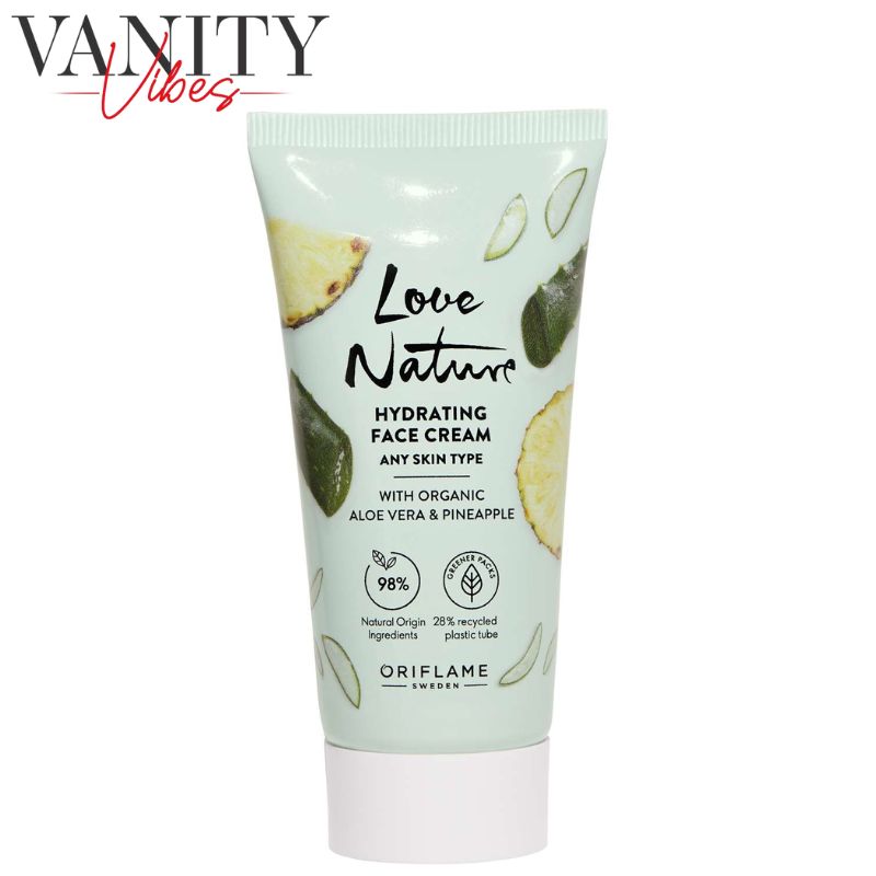 Oriflame Love Nature Hydrating Aloe vera & Pineapple Face Cream 50ml