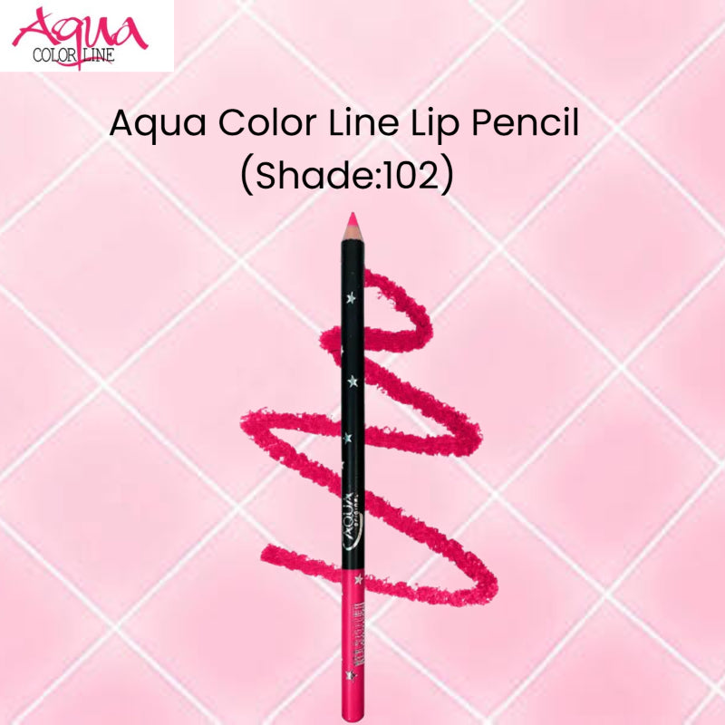 Aqua Color Line Lip Pencil (Shade:102)