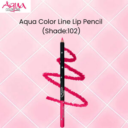 Aqua Color Line Lip Pencil (Shade:102)