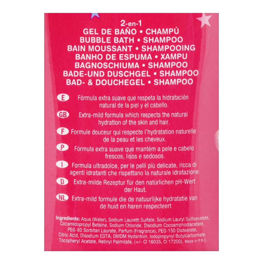 Lorenay My Little Pony 2-in-1 Bubble Bath & Shampoo 475ml - Gentle Kids Hair & Body Wash for Soft Cleansing, Tear-Free Formul