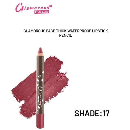 Glamorous Face Thick WaterProof LipStick Pencil (SHADE 17)