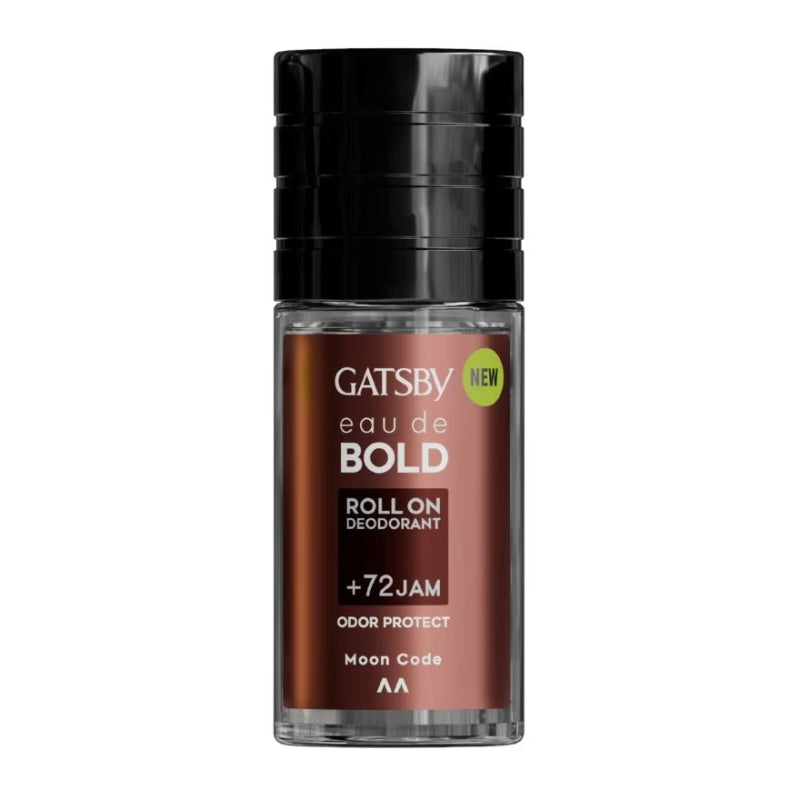 Gatsby Eau de Bold Roll-On Deodorant - 72H Odor Protection Moon Code