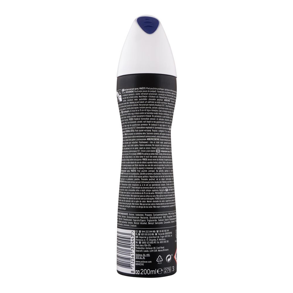 Rexona Motion Sense Invisible On Black + White Clothes 48H Body Spray for Women 200ml
