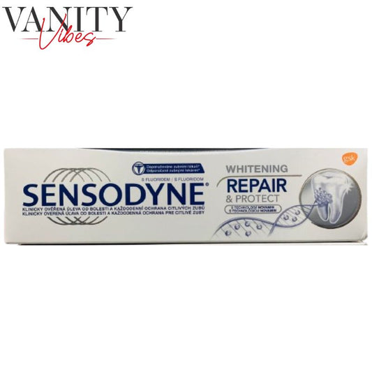 Sensodyne Whitening Repair & Protect Toothpaste 75ml Enamel Strengthening & Gentle Whitening for Sensitive Teeth
